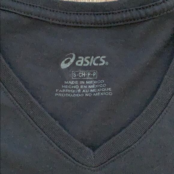 ASICS Run Graphic V-Neck Short Sleeve Tee S - Picture 4 of 5